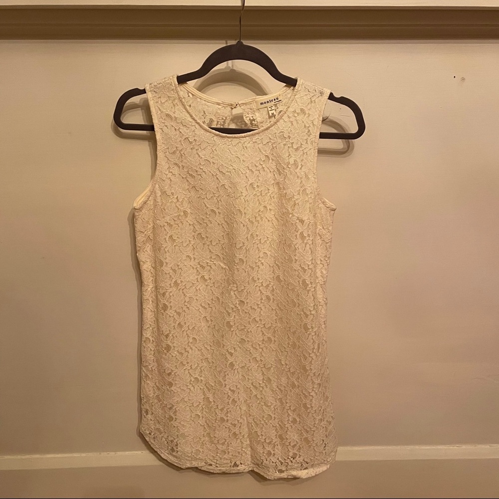 Monetary - Cream Lace Dress